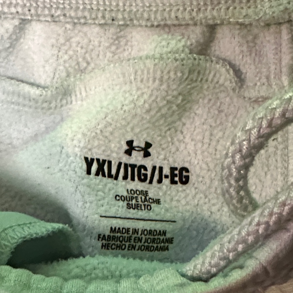 Under Armour Kids Pull On Jogger Sweatpants Loose Fleece White Youth Size XL YXL - Picture 6 of 7